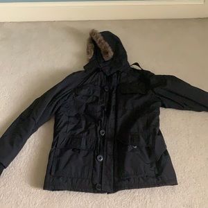Men’s winter coat with Fur Hood - Size L